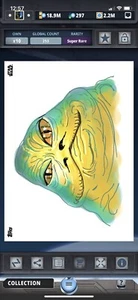 Topps Star Wars Digital Card Trader Alien Underground Jabba Insert Award - Picture 1 of 1