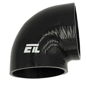 4.00'' Diameter 90 Degree Silicone Elbow Hose Coupler Intak 3'' leg length Black - Picture 1 of 7
