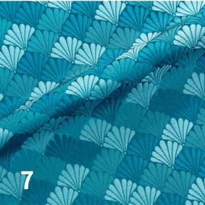 Faux Silk Satin Fabric Craft Brocade Damask Embroidery Shell DIY 75 100cm - Image 1 of 4