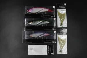 Lot 3X Elements Da Vinci + rumble tail - fishing swimbait swim bait f - Photo 1/1