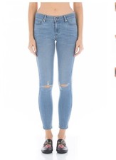 Women's Fidelity Sola Mid Rise Premium Denim Jeans Size 24