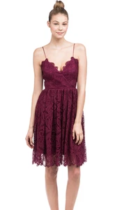 Abito in pizzo viola Zac Zac Posen nuovo taglia 2 $790 - Foto 1 di 2