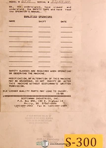 Scotchman 6509-24 & 24M, Standard & Metric Ironworker, Operation & Parts Manual - Picture 1 of 3