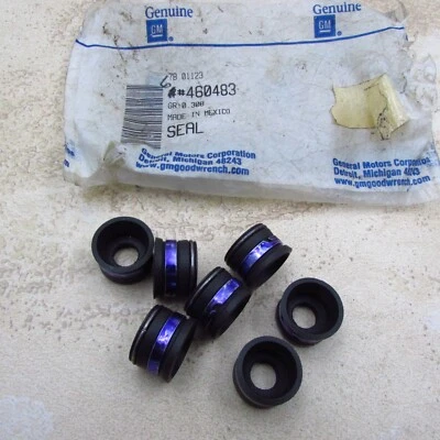 QTY 7 Genuine OEM GM 460483 Valve Stem Oil Seals - Image 1 of 2