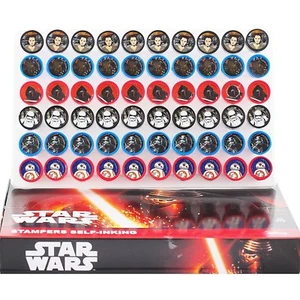 60 Stück Disney Star Wars Das Erwachen der Macht Selbstfärbende Stempel Stempel Party Gastgeschenke - Bild 1 von 2