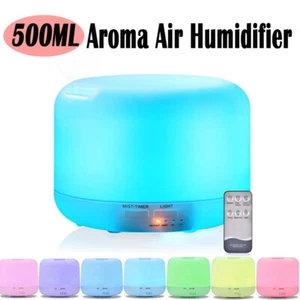500ml Premium, Essential Oil Diffuser with Remote Control, 5 in 1 Oil Humidifier - Picture 1 of 12