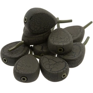 Carp Fishing Lead Weights Inline Flat Pear Ledger Leads 1.5oz 2oz 2.5oz 3oz x10 - Picture 1 of 3