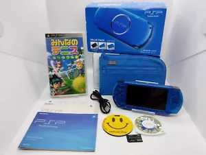 Sony PSP 3000 Blossom Blue Console w/Charger playstation portable Boxed Tested - Picture 1 of 18
