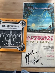 Lot 3 Vinyl LPs Rex Harrison & Julie Andrews, Henry Busse, Bert Kaempfert - Picture 1 of 15