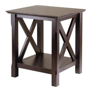 WINSOME WOOD End Table 19.13" x 21.97" Classic Durable Square Wood Cappuccino - Picture 1 of 10