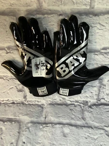 Battle Triple Threat Receiver Gloves, BLACK Junior YOUTH Medium - Picture 1 of 4