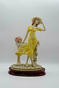 The Crosa Collection Porcelain Lamp Woman in Yellow dress Renovation Project - Picture 1 of 12