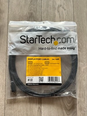StarTech Mini DisplayPort to Mini Display port Kabel in Schwarz 2 m - Bild 1 von 3