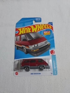 Hot Wheels ** ERROR ** 1986 Toyota Van Red / Hw J-imports 2022 7/10 Or 173/250  - Picture 1 of 3