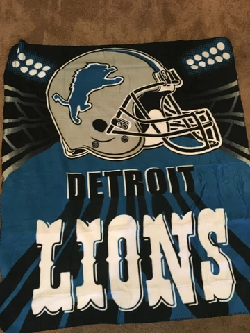 Detroit Lions Fleece Throw Blanket - 50 x 60 Cover