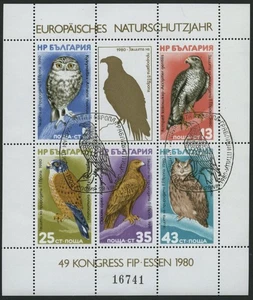 BULGARIEN 1980, Bl. Naturschutzjahr, Pracht, Mi. 40.- - Picture 1 of 1