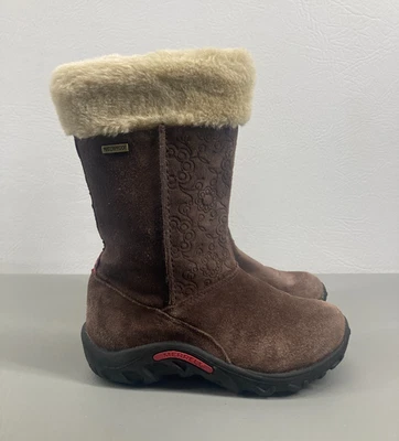 Merrell Niños Jungle Moc Puff Botas Talla 12 Marrón Expresso Gamuza Impermeable Nieve Foto 1 de 4