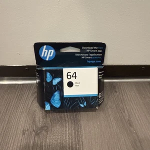 HP 64 cartuccia inchiostro nero originale OEM originale EXP 01/2024 nuova sigillata - Foto 1 di 8