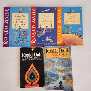 Roald Dahl 5 Book Bundle - Charlie and the Chocalate Factory, Going Solo & More - Bild 1 von 19