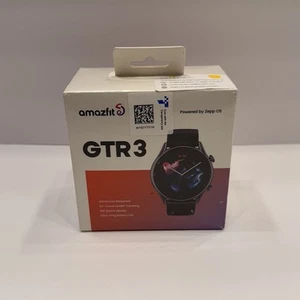 Amazfit GTR 3 45.8mm Aluminum Case with Silicone Band Smart Watch Thunder Black - Photo 1 sur 4