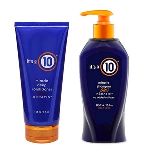 It's A 10 Miracle Shampoo Plus Keratin 10 Oz & Miracle Deep Conditioner Plus - Picture 1 of 4