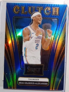 Shai Gilgeous Alexander Panini Select Clutch Blue Prizm Card #'d 23/75 RARE - Picture 1 of 2