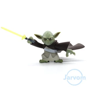Star Wars 3,75" TCW Cartoon Network CN Clone Wars Jedi Master Yoda komplett - Bild 1 von 1
