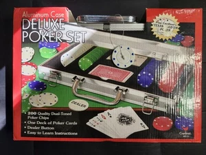 Cardinal Deluxe Poker Set 2005 Alukoffer 200 Chips Texas Hold 'Em NEU! - Bild 1 von 4