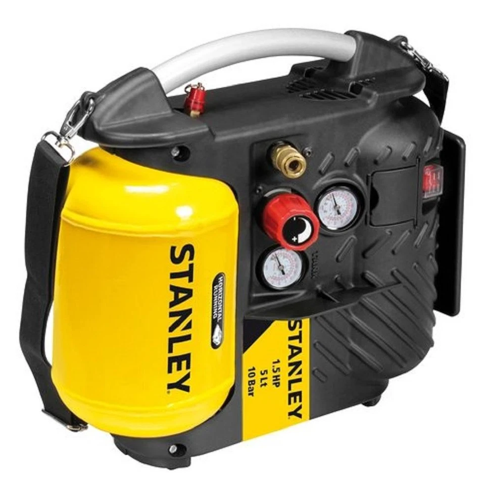 STANLEY COMPRESSORE PORTATILE DN 200 10 5 1,1KW 5LT 220V 8215250STN596 - Immagine 1 di 1
