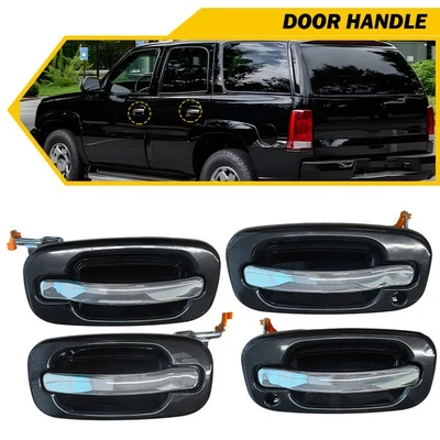 Juego de 4 manijas de puerta exteriores con cerradura para Cadillac Escalade ESV EXT 2002-2006 Foto 1 de 4