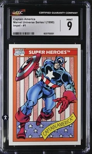 Universo Marvel #1 Capitán América 1990 clasificación CGC 9 - Imagen 1 de 2