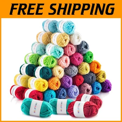Soft Durable Acrylic Yarn Set - 2600 Yards Crafting Supplies - Image 1 of 4