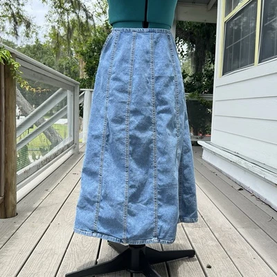 The Territory Ahead: falda larga vaquera. Mujer Talla 12. Foto 1 de 4