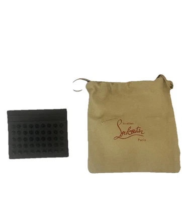 Cartera Christian Louboutin Cuero Negro y Rojo con Caja Excelente Estado Foto 1 de 3