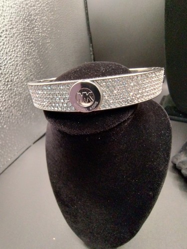 Bracciale Michael Kors Fulton Pave' tono argento strass
