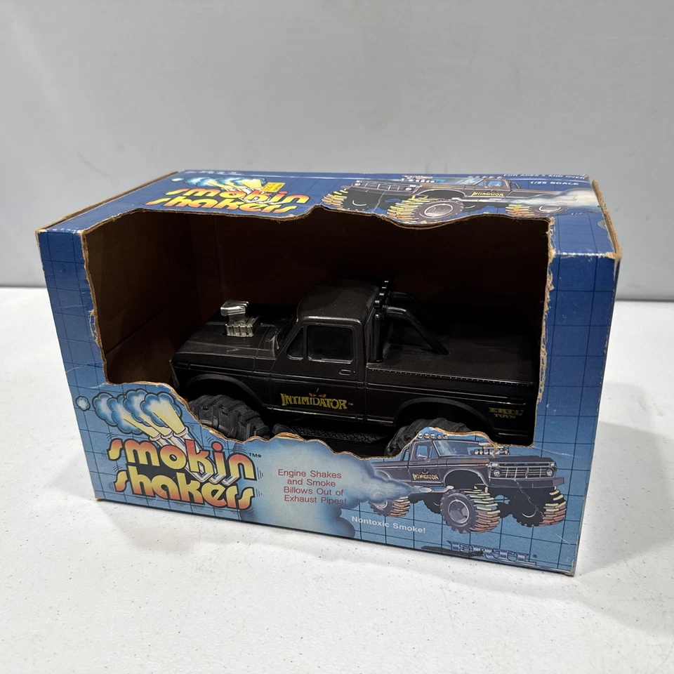 Ertl Intimidator Smokin Shakers 福特怪物卡车玩具 1985 年未测试带盒 — 第 1/4 张图片
