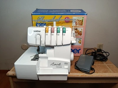 Brother 1034D 3/4 Thread Differential Feed Serger Overlock Machine EUC - Image 1 of 4