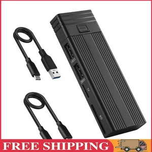 PCIe M.2 Festplattengehäuse USB HUB NVMe/SATA Externes SSD-Gehäuse USB 3.2 Gen 2 - Bild 1 von 12