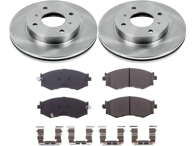 Kit de pastillas de freno delanteras y rotor para Nissan 240SX 1989-1994 1990 1991 1992 YD541DW Foto 1 de 1