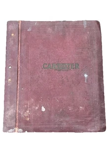 Carter Carburetor Master Service Manual Auto Reference Leather Book LOT Of CARS! - Bild 1 von 12