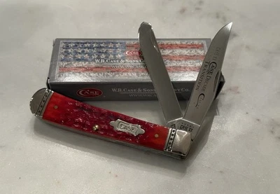 ЧЕХОЛ TRAPPER ДЕСЯТИЛЕТИЯ ПЕРЕХОД ТЕМНО-КРАСНЫЙ ДЖИГ КОСТИ НОЖ # 6254 SS NVR ИСПОЛЬЗУЕТСЯ В КОРОБКЕ - Изображение 1 из 4