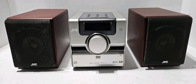 JVC EX-D1 DVD Audio Video Wood Cone Speakers Stereo Receiver Compact - Image 1 of 4