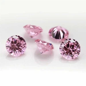 4x4 MM Round Rich Pink Morganite 5 PCS Lot Premium Quality - Picture 1 of 4