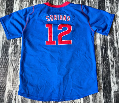 Youth NIKE MLB Chicago Cubs Alfonso Soriano #12 Jersey Blue sz XL (Youth) Cover