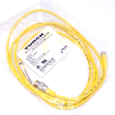 Juego de cables Turck 125V 4A M12 macho a 3 pines M8 hembra 3 cables PAQUETE 3M-2-RS 4T U2516-37 Foto 1 de 4