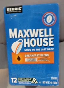 Maxwell House Frühstück Mischung Kaffee K Tasse leichte Röstung 12 PODS - Bild 1 von 1