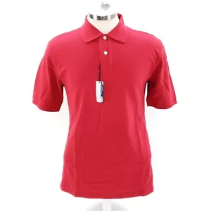 Vineyard Vines Herren Medium rot kurzärmlig einfarbig Poloshirt 100 % Baumwolle - Bild 1 von 10