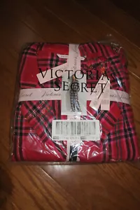 XL ❤️FLANNEL PJ 2 SET Victoria's Secret PAJAMAS SLEEPWEAR SLEEP 100% COTTON 33" - Picture 1 of 4