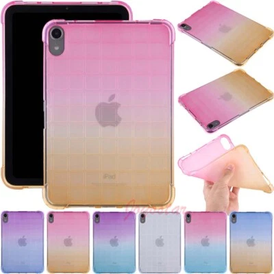 For iPad 9th 8th 7th 6th 5th Gen/Mini/Air/Pro Soft Silicone TPU Clear Case Cover - Image 1 of 4