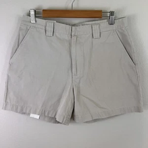 CALVIN KLEIN Womens Size 12 Regiment Twill Short Khaki Oyster Cotton - Picture 1 of 7